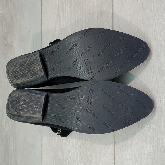 Anthropologie Antelope Womens WhipstitchSuede Ankle Boots shoes sz 39/9 - Picture 10 of 14